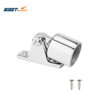 Stainless steel 316 Boat Bimini Top Fitting Deck Hinge Slide Cap Pipe Eye End Cap External Eye End Canopy Tube Boat Accessories