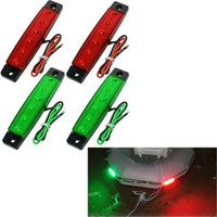 4pcs LED Navigation Lights Boat Light Deck Mount Marine Sailing Lights for Bow Side Port Starboard Yacht DC 12V Navigation Light